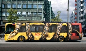 Busreklame for zoo