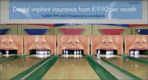 Reklame på bowlingbane